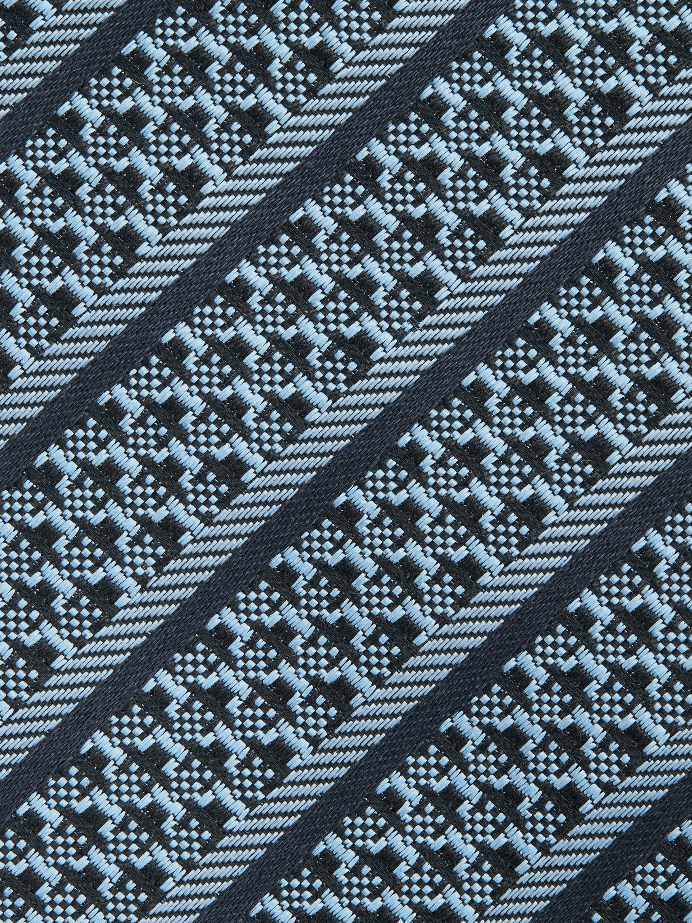 LIGHT BLUE SILK TIE - 2