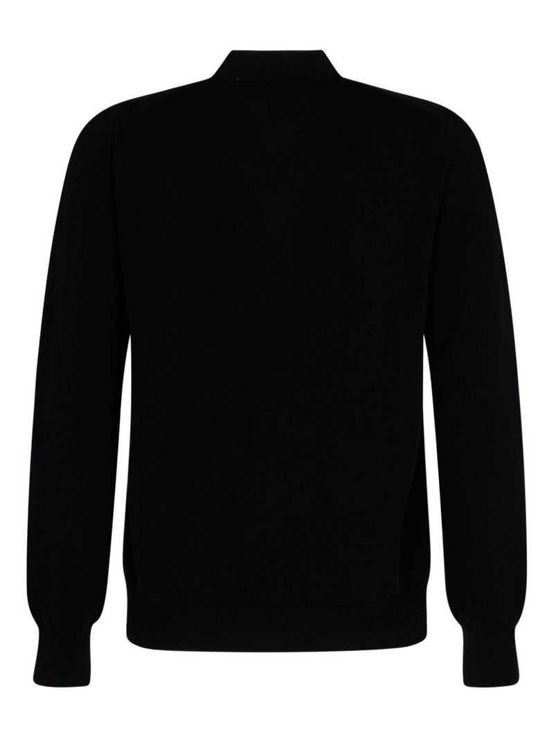 Comme des Garçons PLAY heart-patch wool cardigan outlook