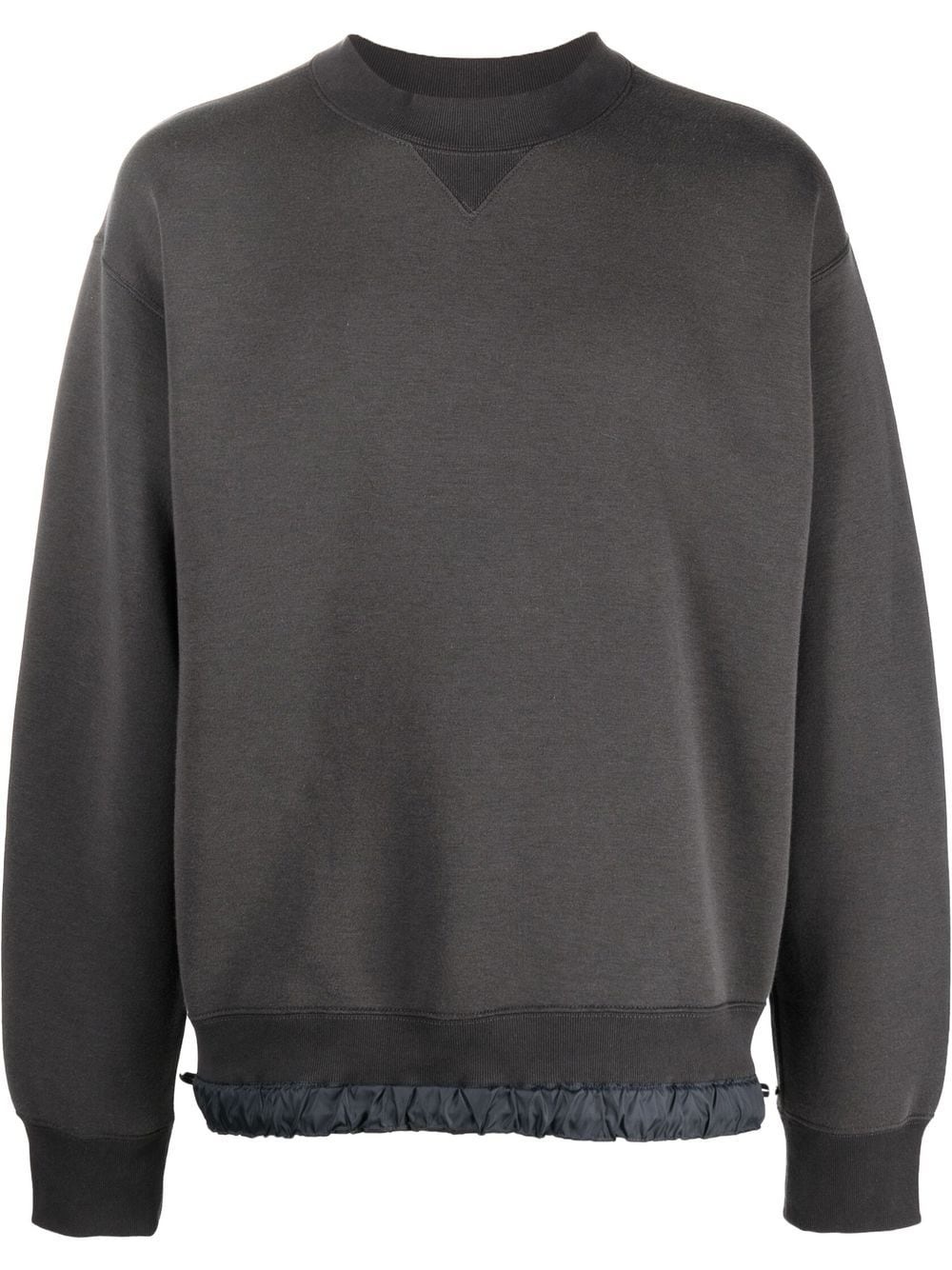 drawstring crew-neck sweatshirt - 1