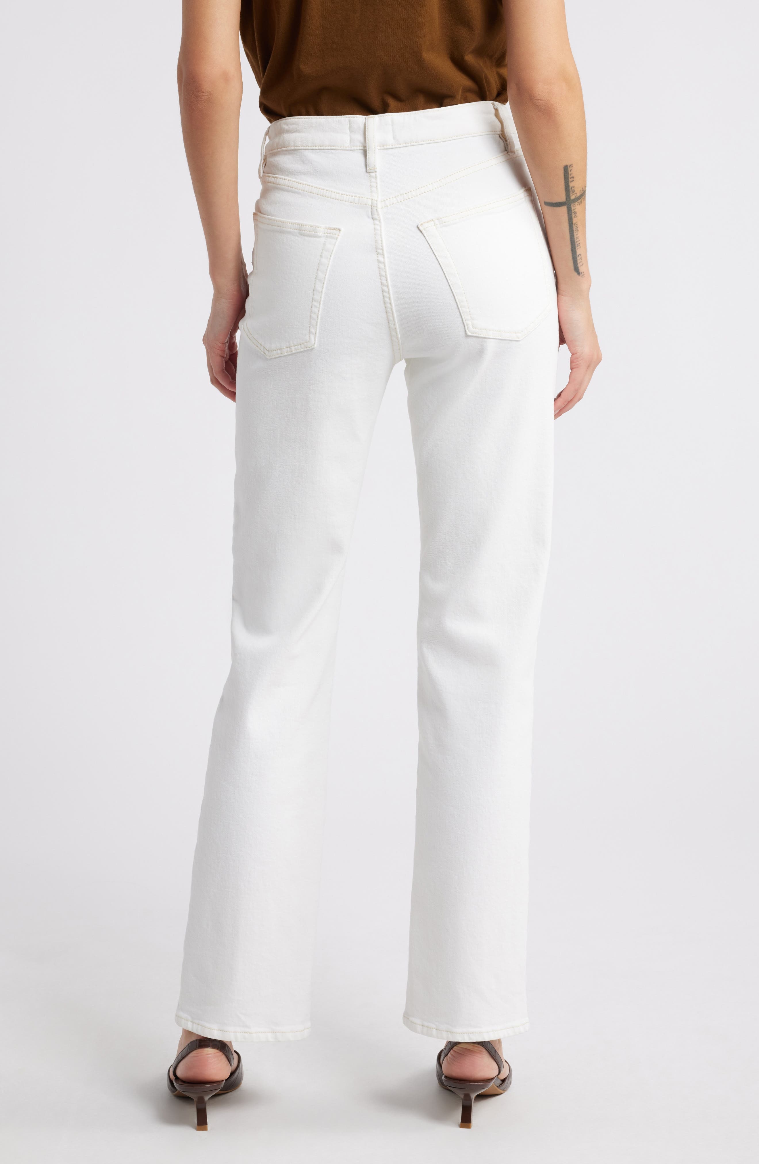 FRAME The Ruler Straight Leg Jeans in Au Natural Clean at Nordstrom - 2