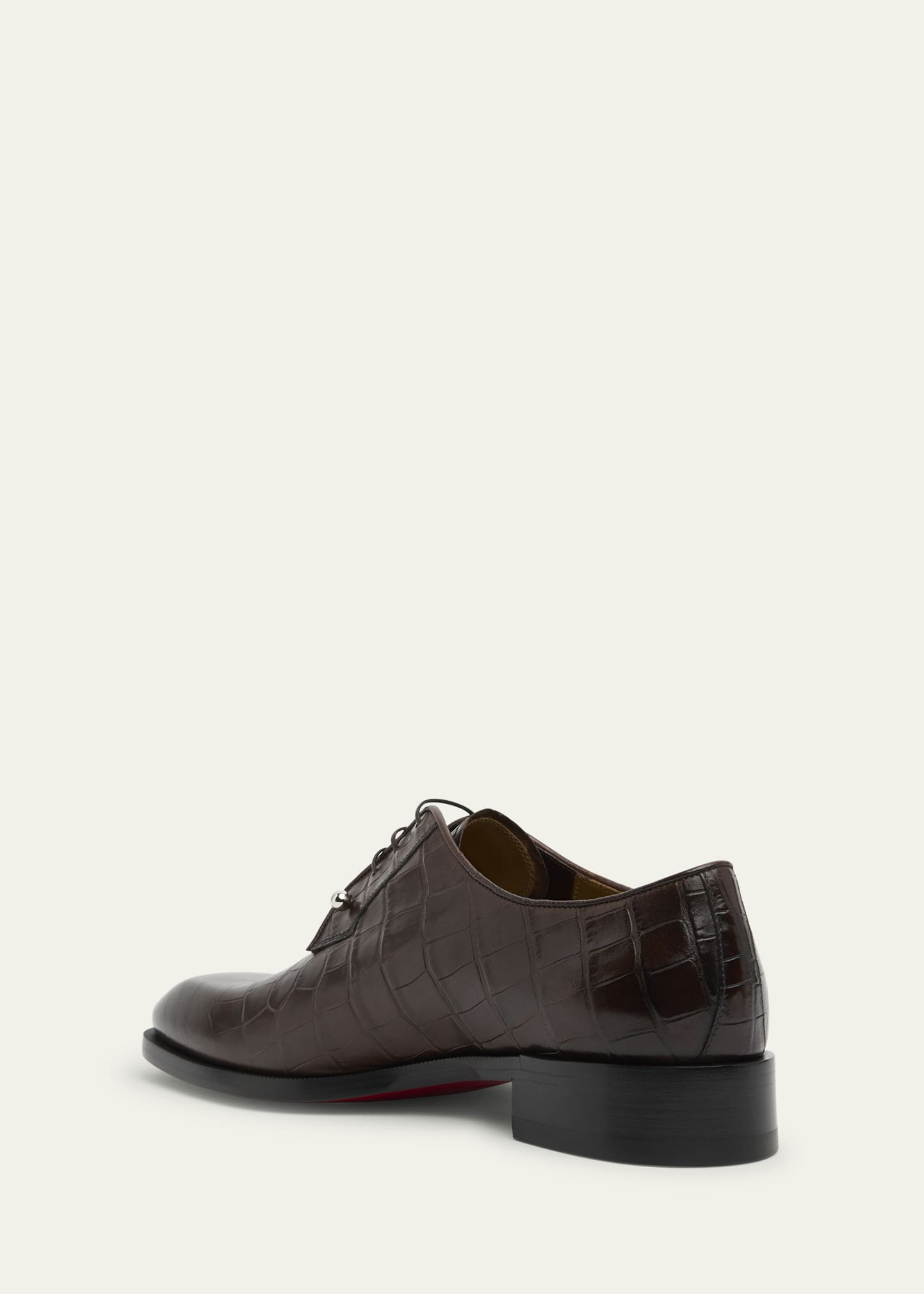 Men's Chambeliss Croc-Effect Leather Derby Shoes - 2