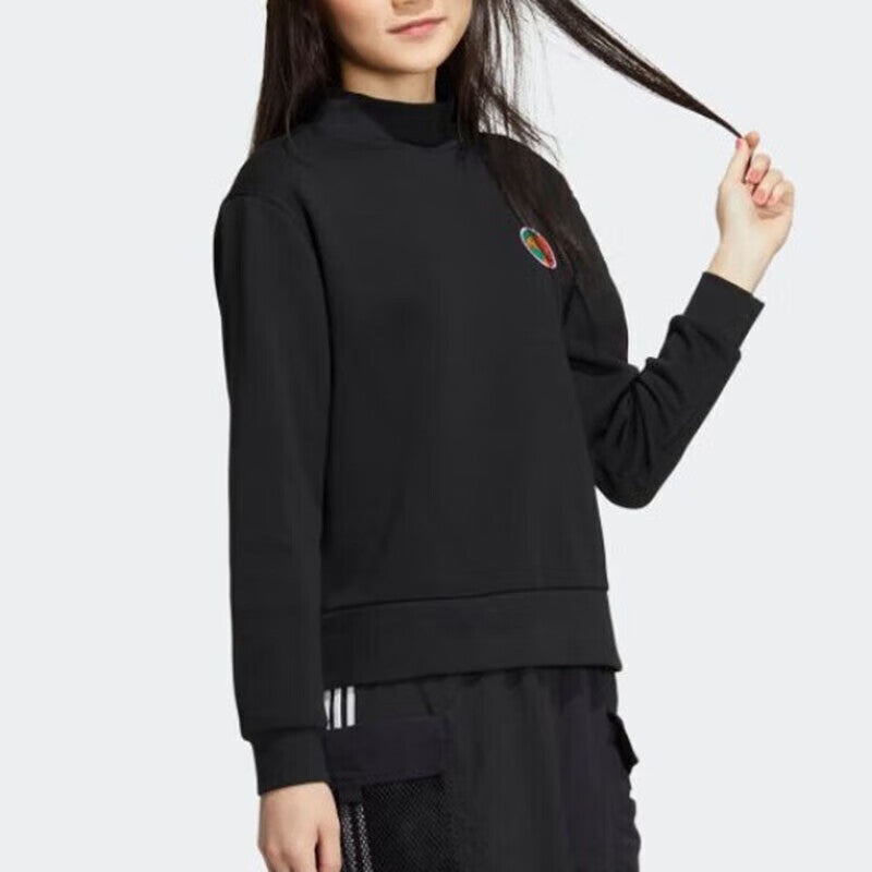 (WMNS) adidas Neo Vbe Sweatshirts 2 'Black' HN2369 - 4