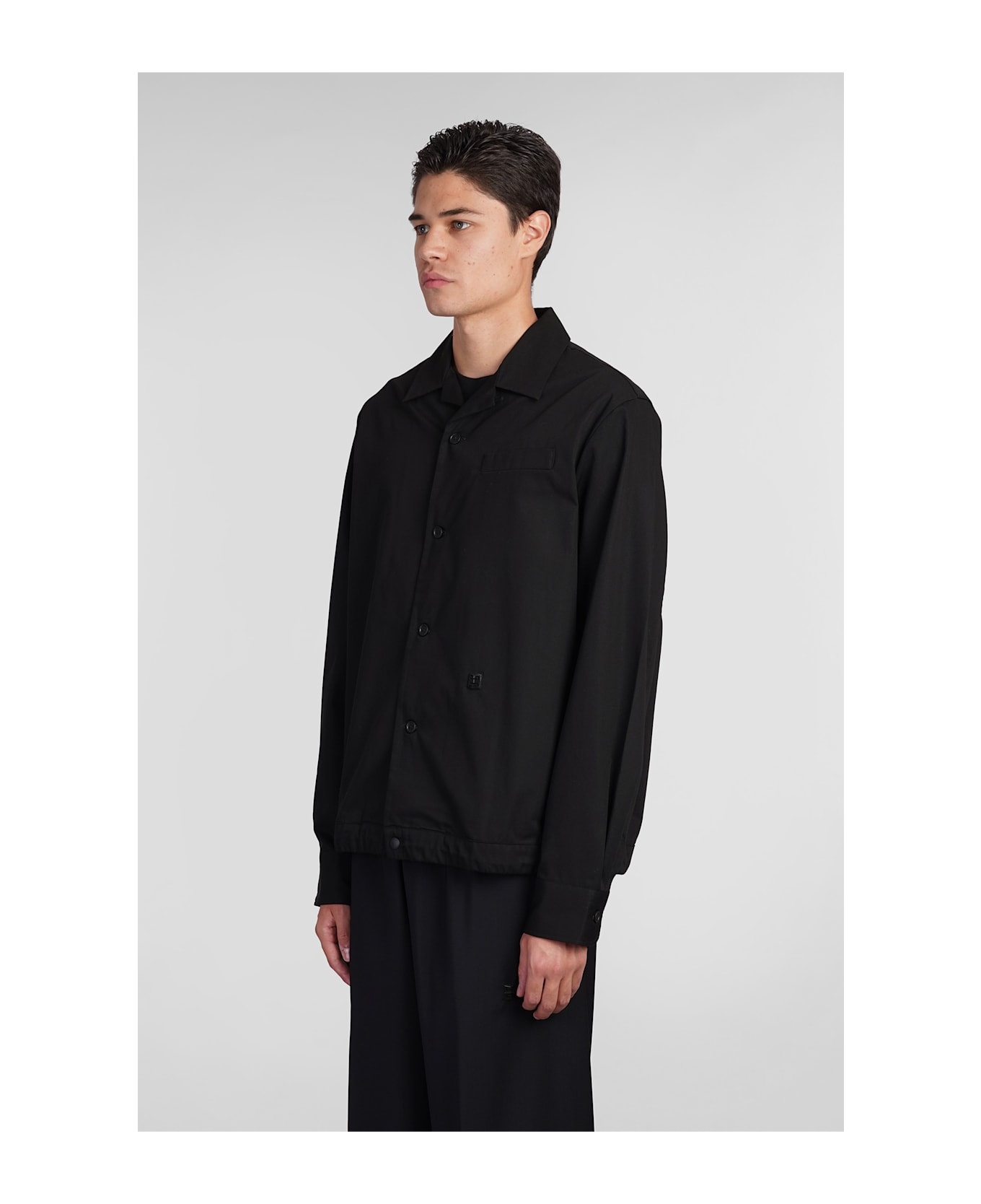 Shirt In Black Cotton - 4