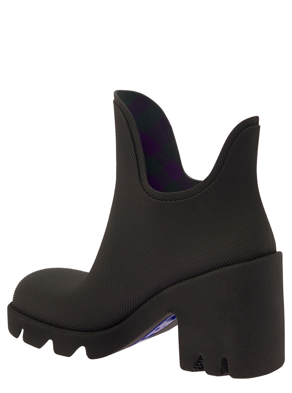 Burberry Women 'Rachel' Black Rainboot With Logo Detail In Rubber Woman - 3