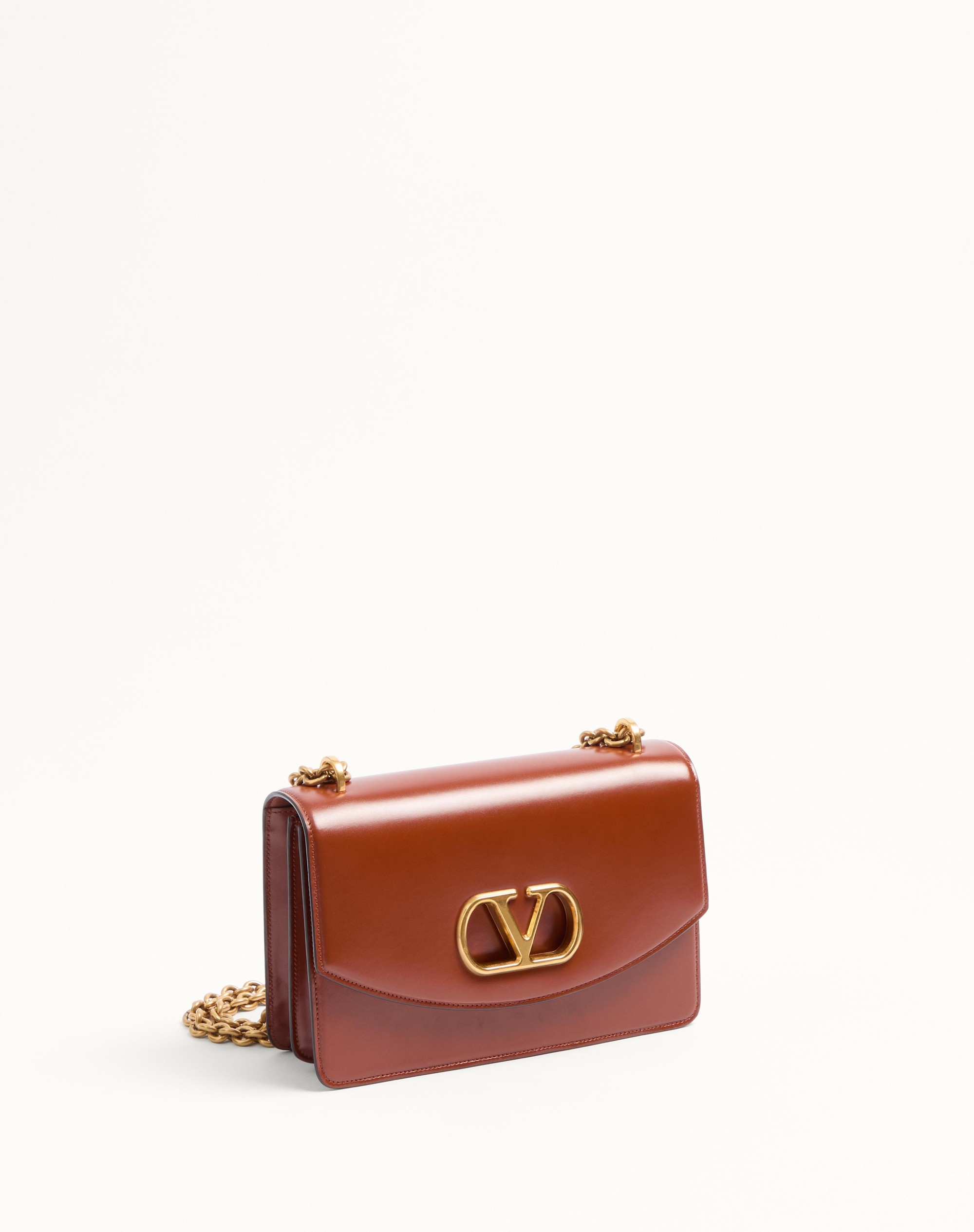 VALENTINO GARAVANI VAIN SHOULDER BAG IN SHINY CALFSKIN - 3