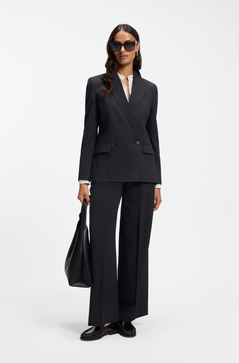 BOSS REGULAR-FIT BLAZER IN PINSTRIPE STRETCH CREPE outlook