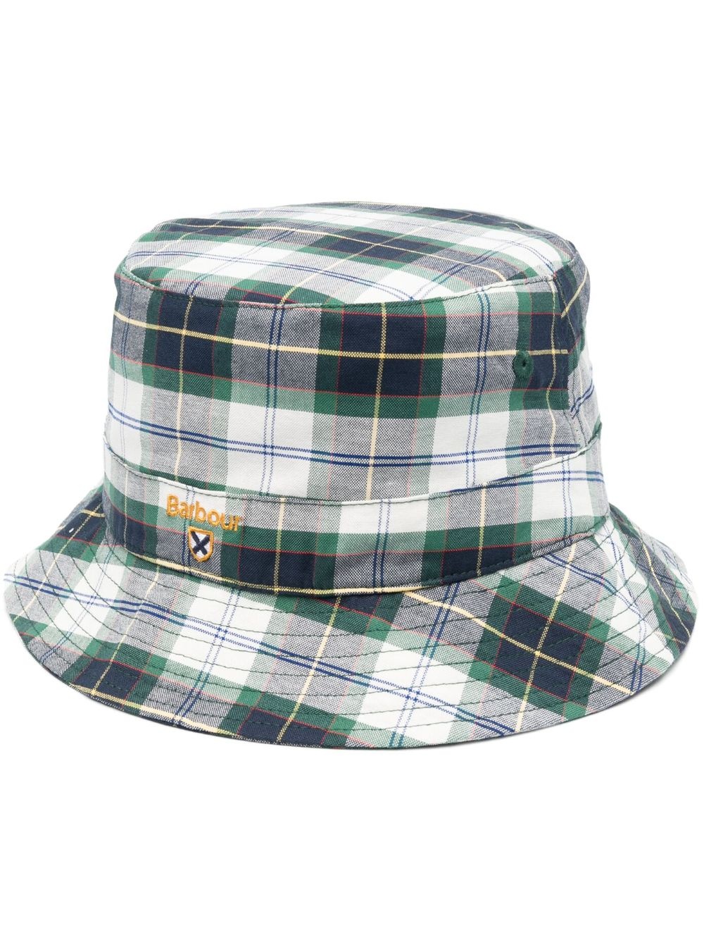 Tartan-print bucket hat - 1