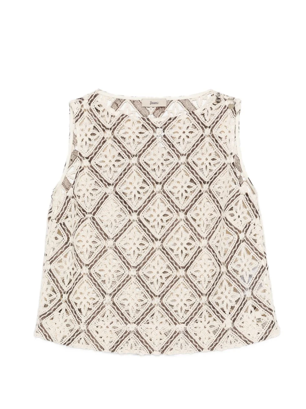 geometric crochet top - 1
