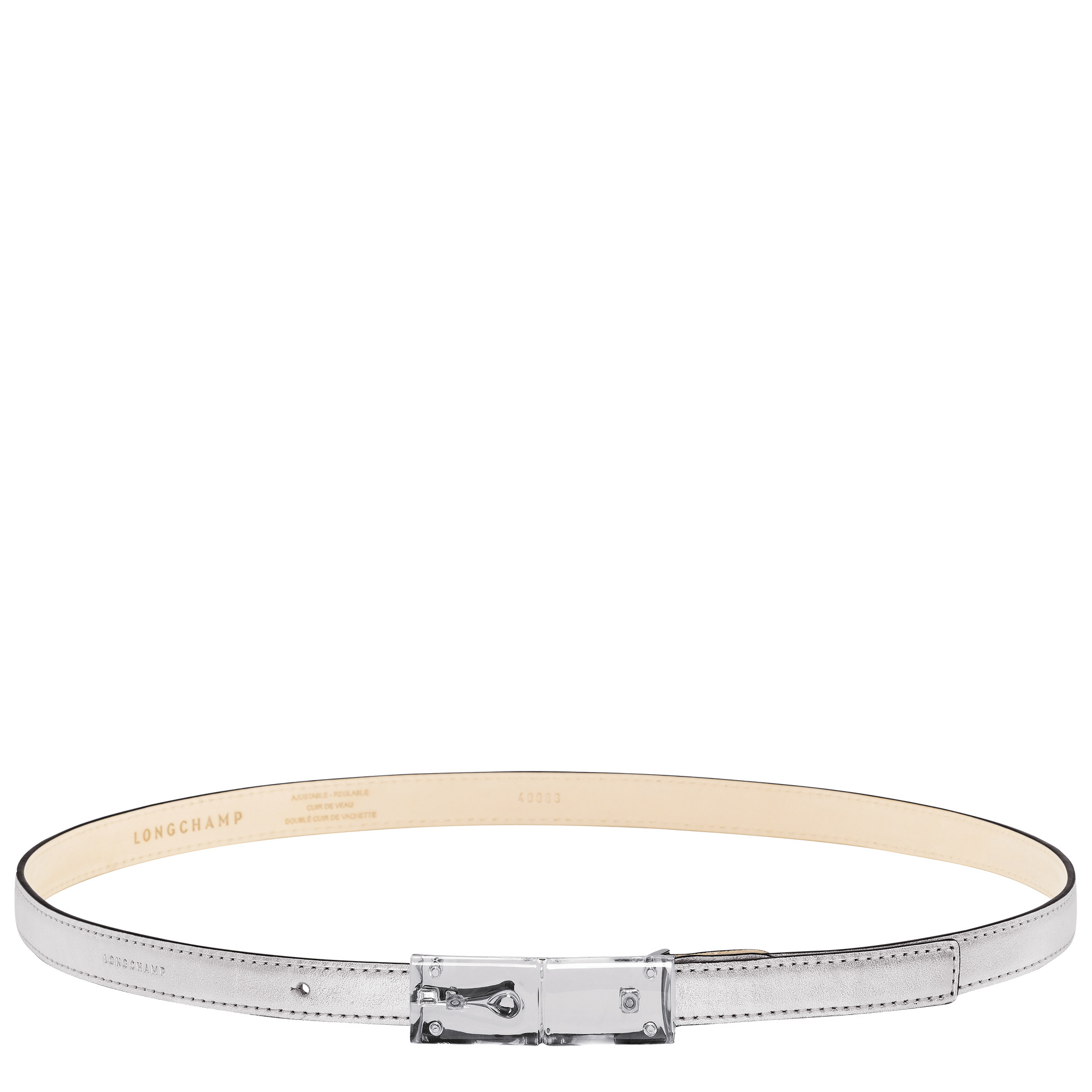 Roseau Essential Ladies' belt Silver - Leather - 1