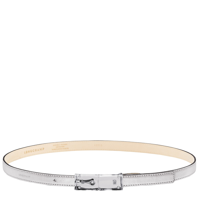 Roseau Essential Ladies' belt Silver - Leather 1