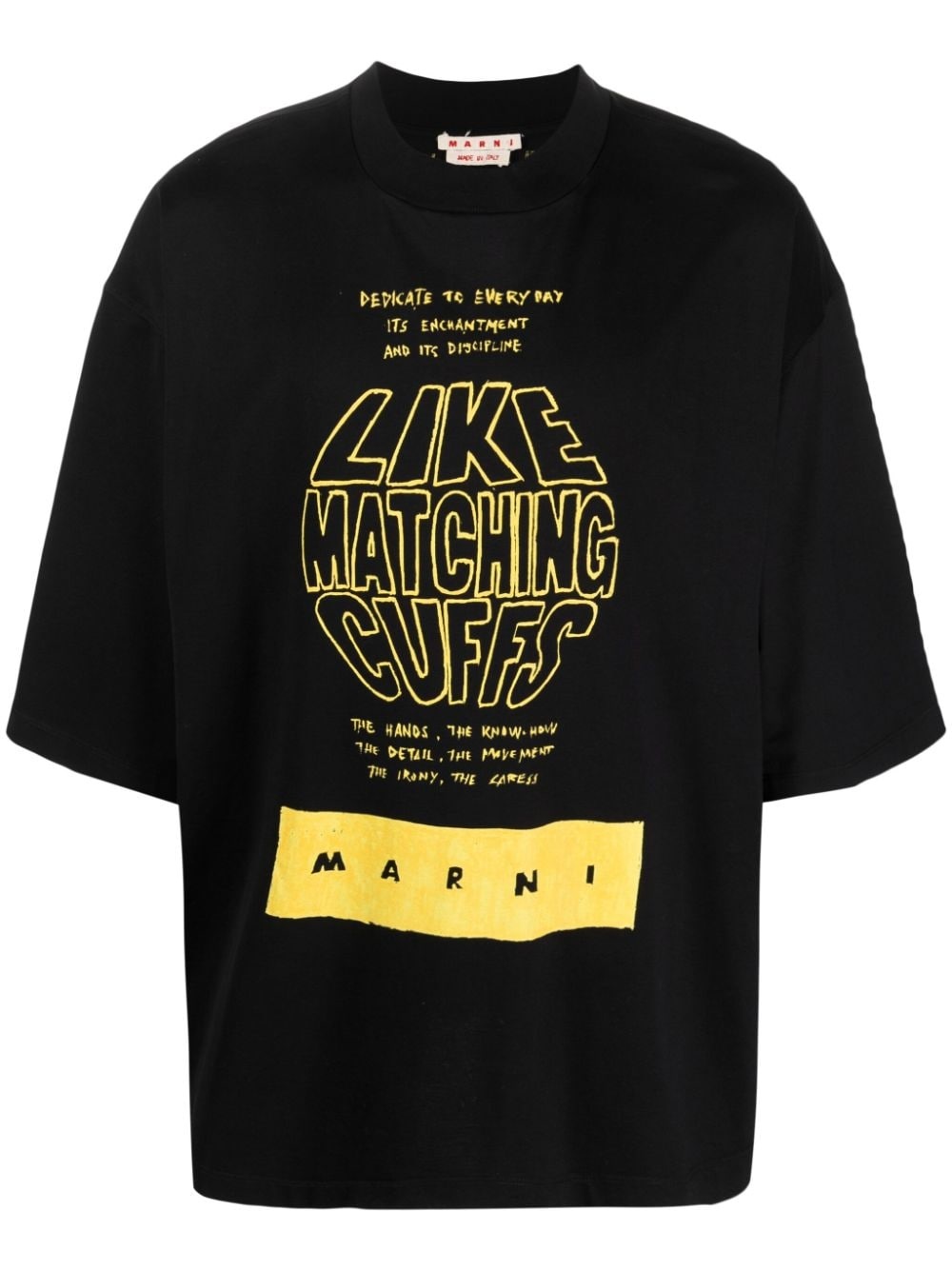 slogan-print cotton T-shirt - 1