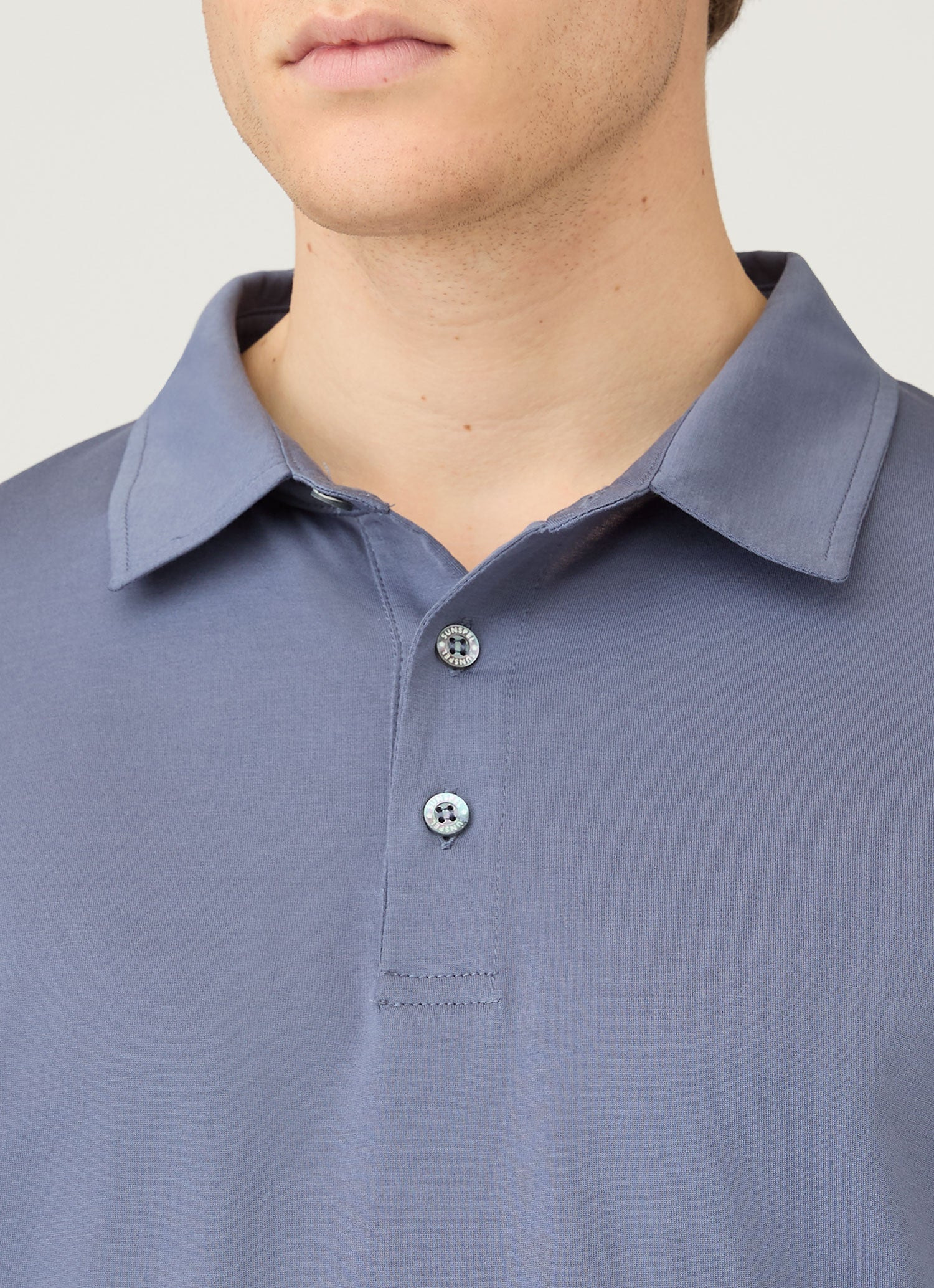 Long Sleeve Classic Jersey Polo Shirt - 6