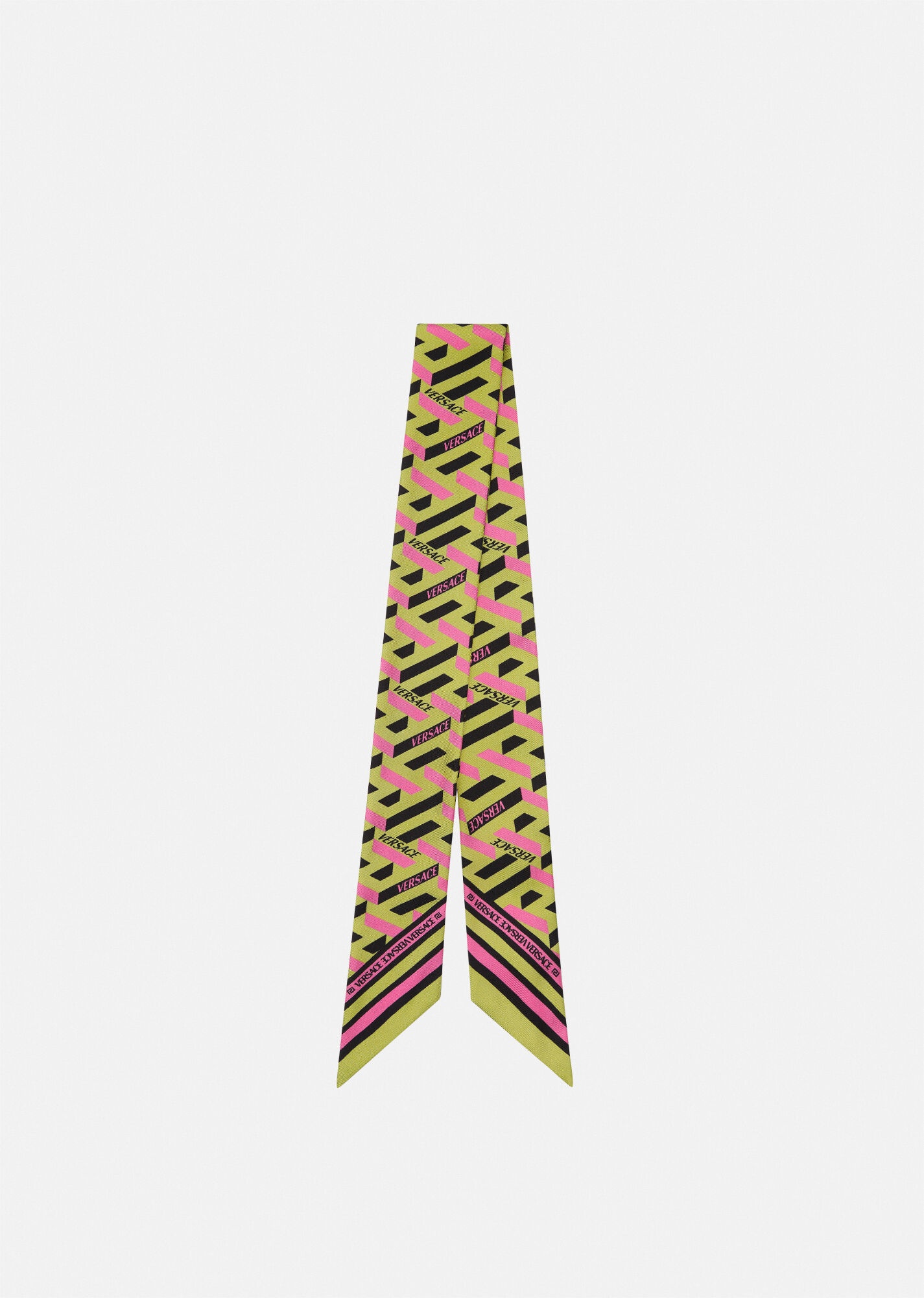 La Greca Silk Scarf Tie - 1