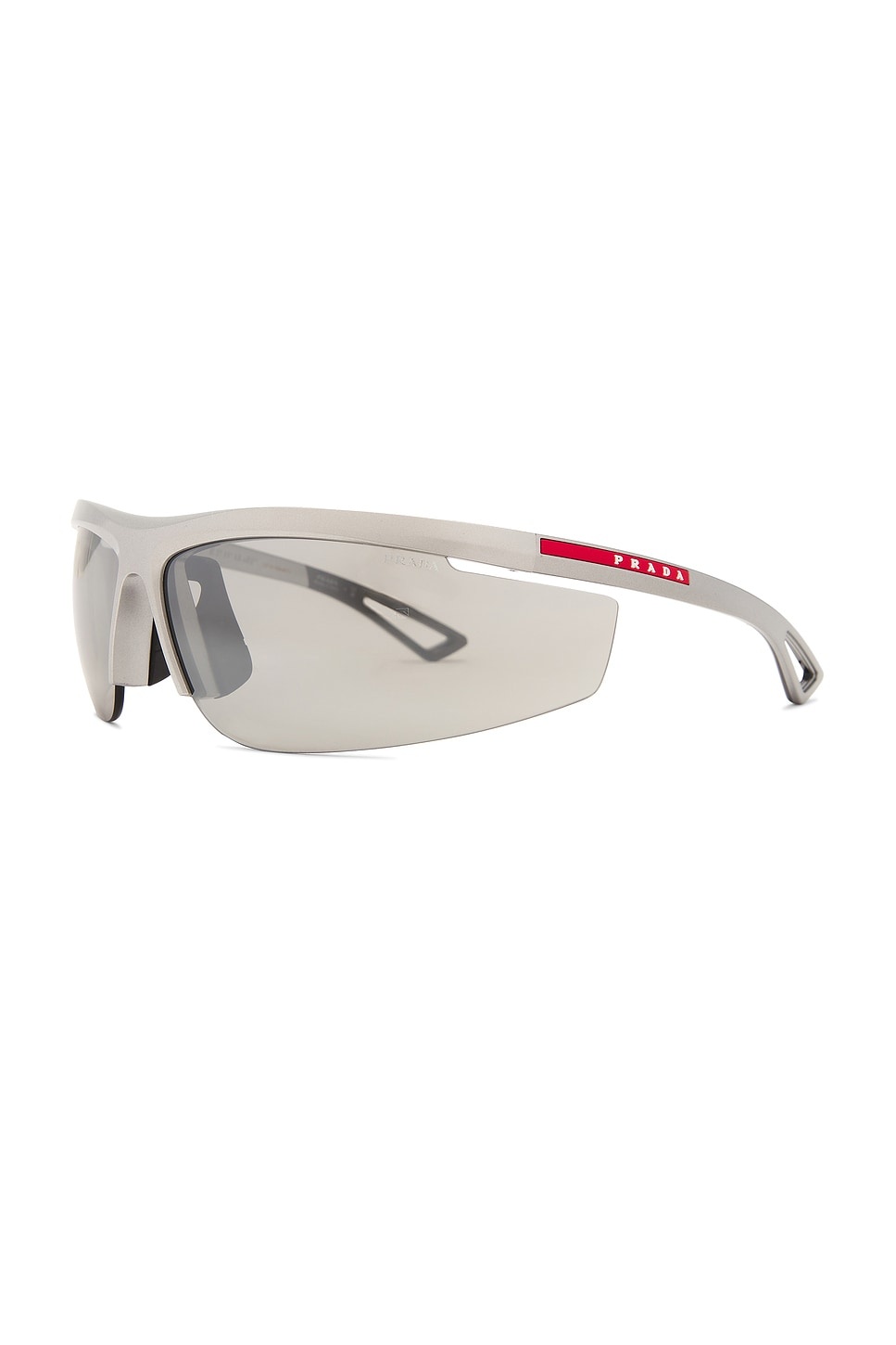 Visor Sunglasses in Silver - 2