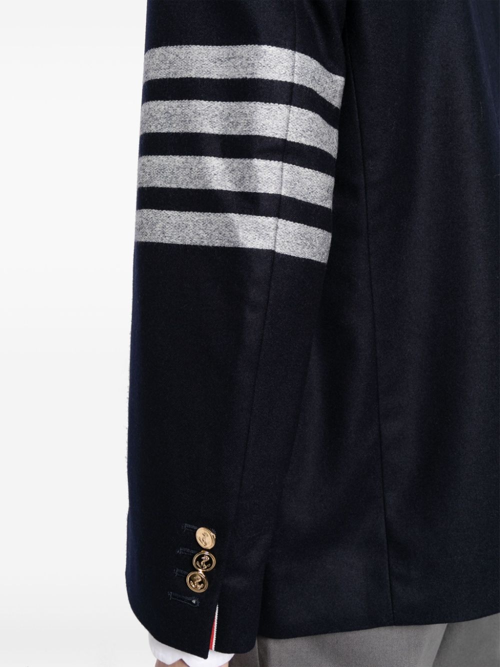 unconstructed signature 4-Bar stripe blazer - 5