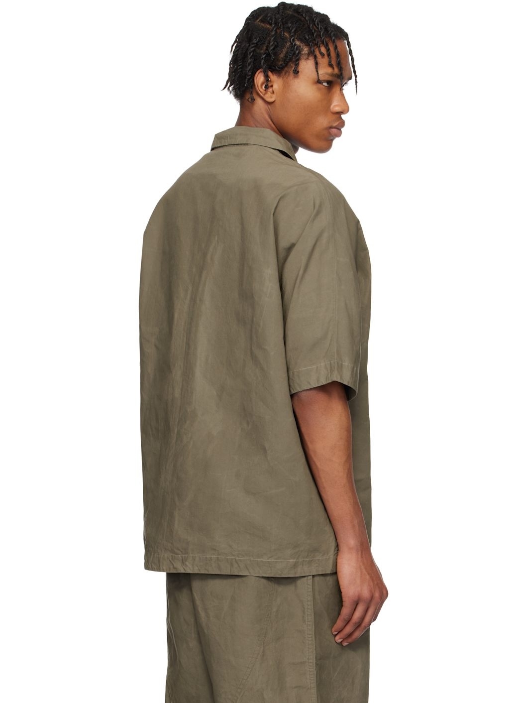 Taupe Waga Bowling Shirt - 3