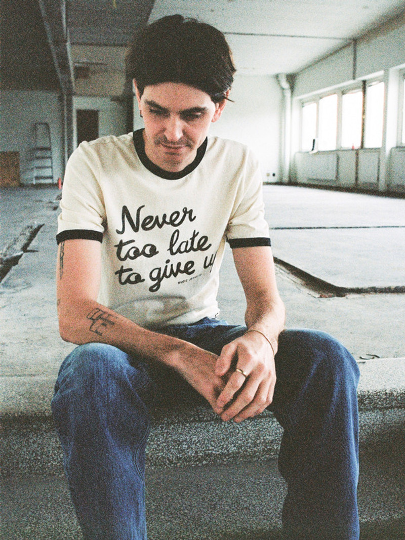 Nudie Jeans Ricky Too Late T-Shirt Ecru outlook