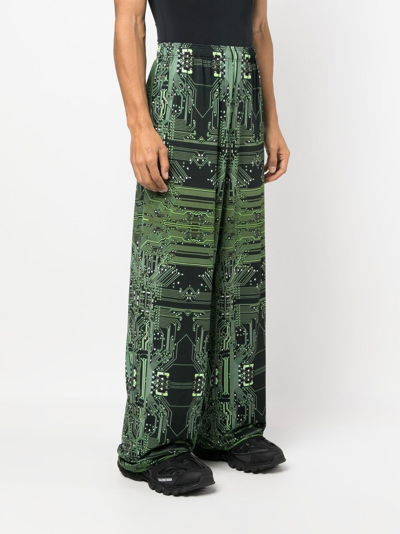 Cyber Fluid wide-leg trousers 3