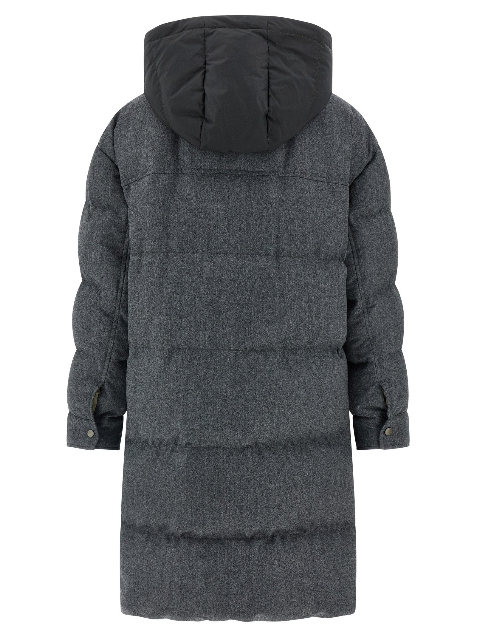Brunello Cucinelli Women 'Shiny Zipper Pull' Long Down Jacket - 2