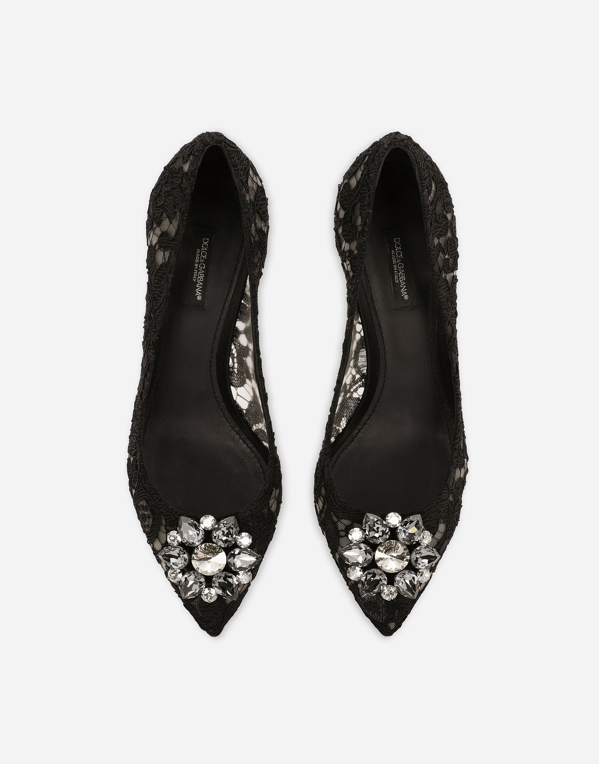 Pump in Taormina lace with crystals - 5