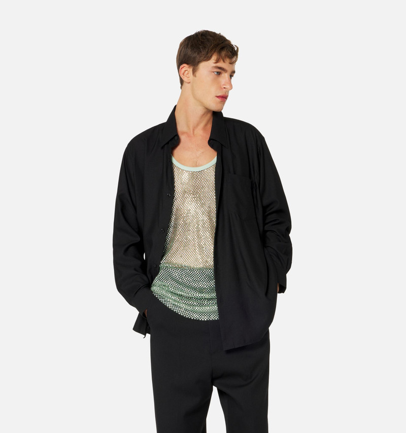 AMI Paris Shirt With Ami Satin Label outlook