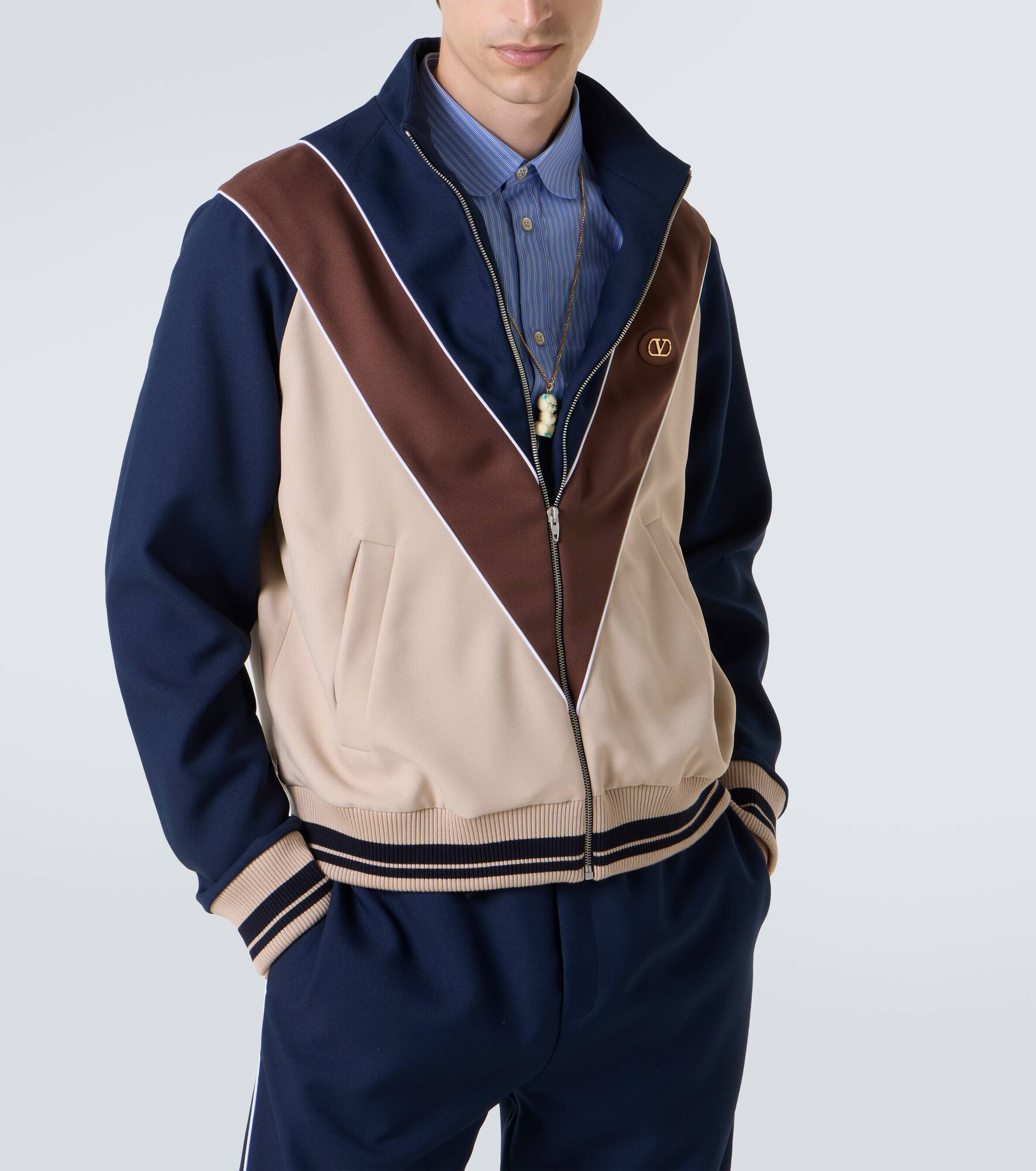 Colorblocked logo zip-up sweatshirt - 5