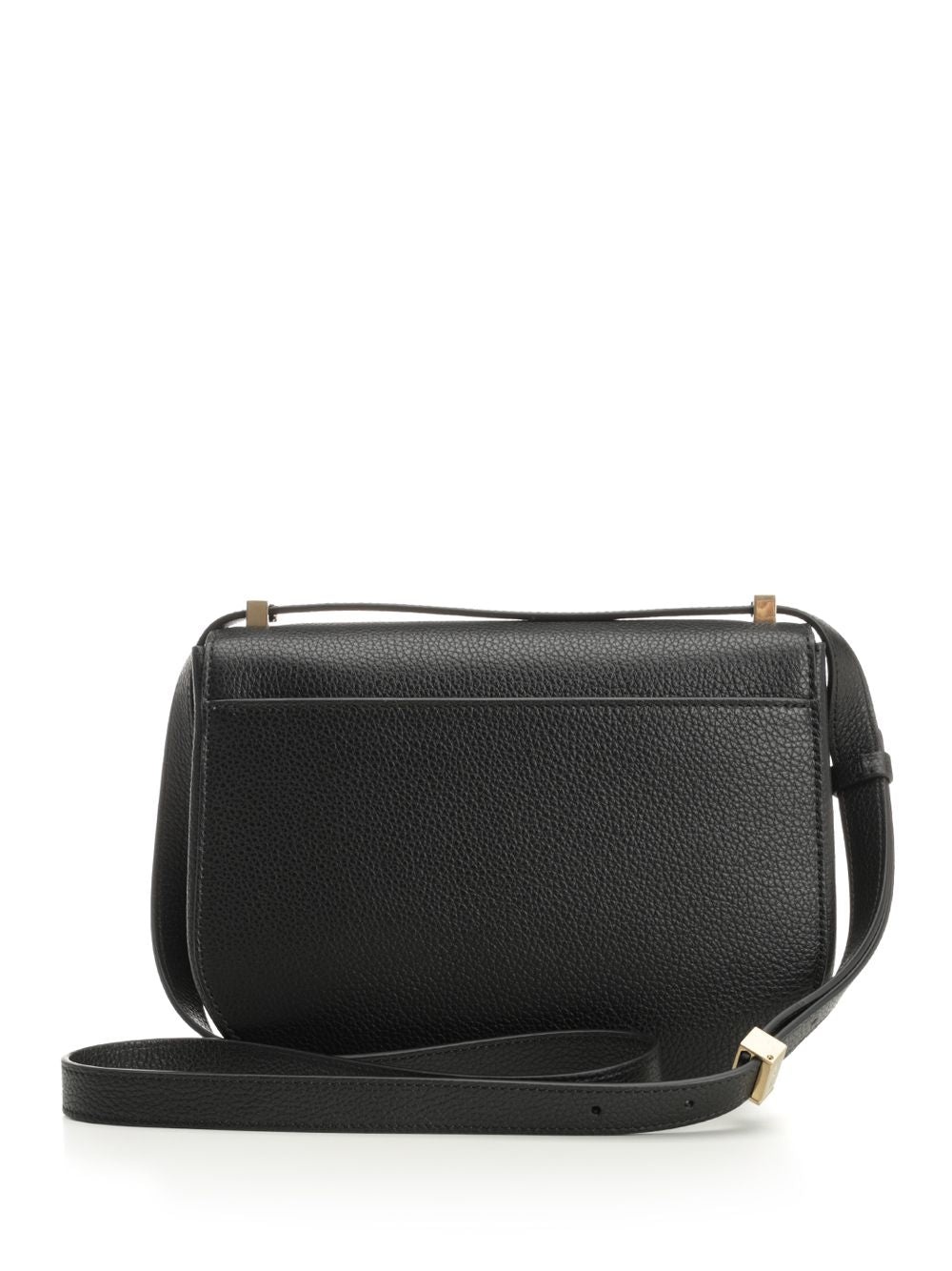 Double Gancio Flap Bag Shoulder Bags Black - 3