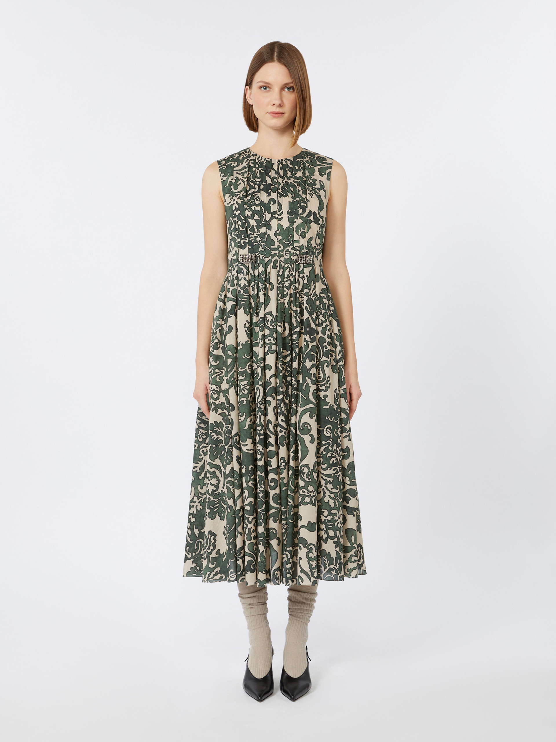 VENICE Printed cotton voile dress - 2