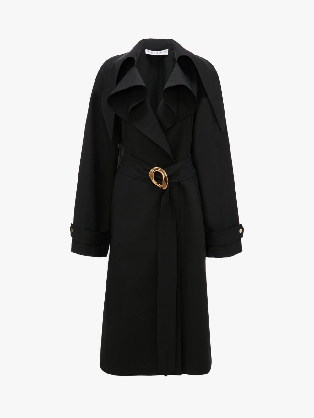 EXAGGERATED COLLAR CHAIN LINK TRENCH - 1