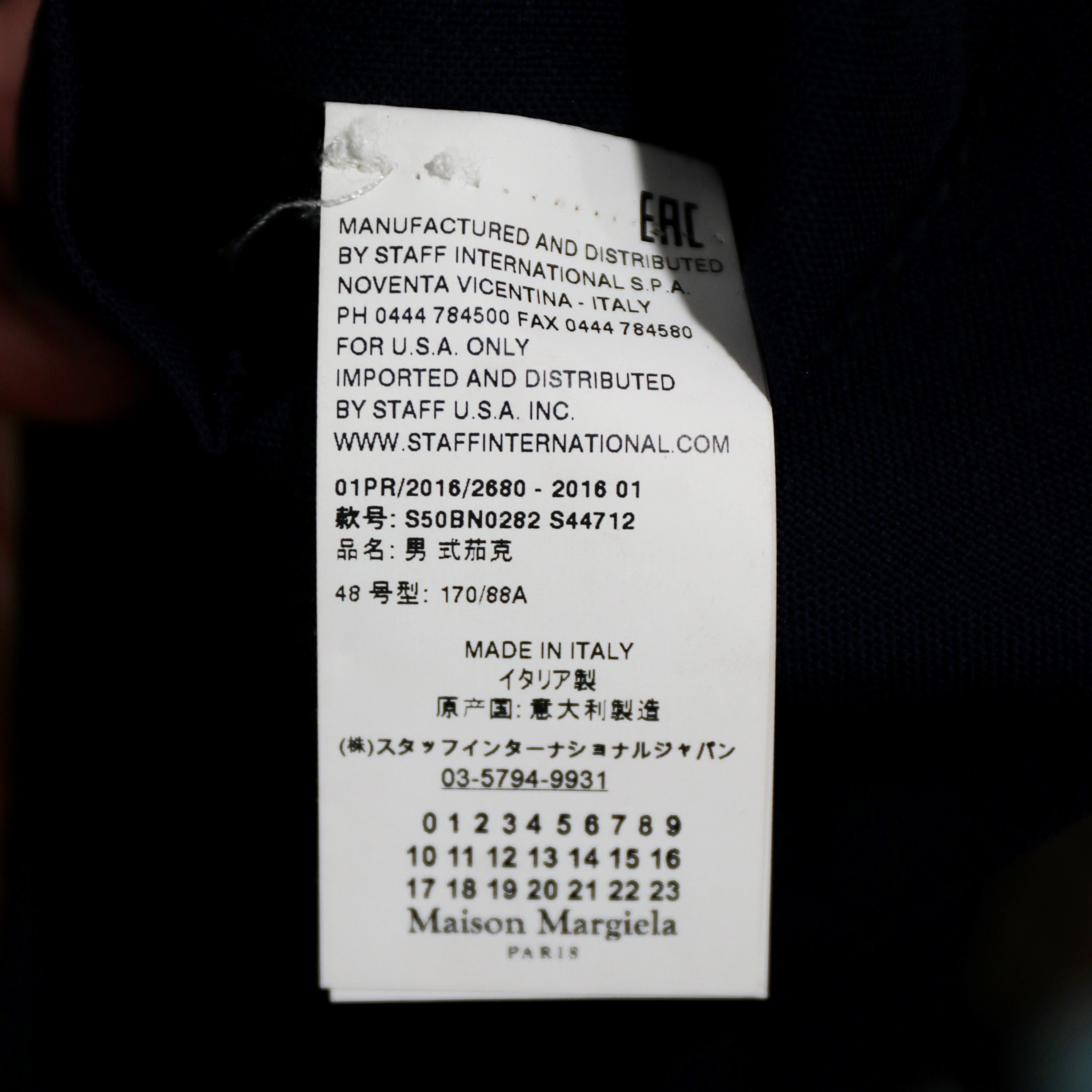 Maison Margiela Deconstructed Blazer - Ink Blue - 10