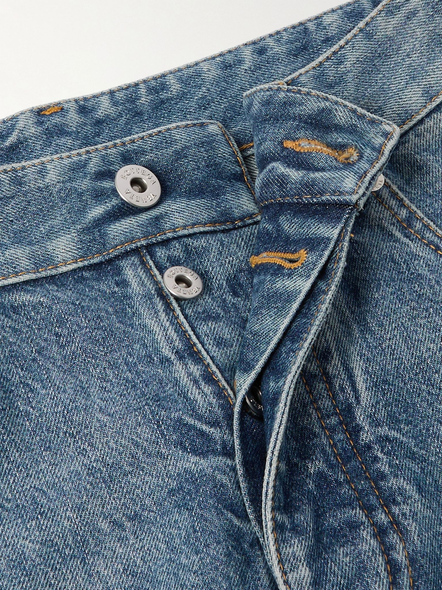 High-rise straight-leg jeans Mid denim - 5