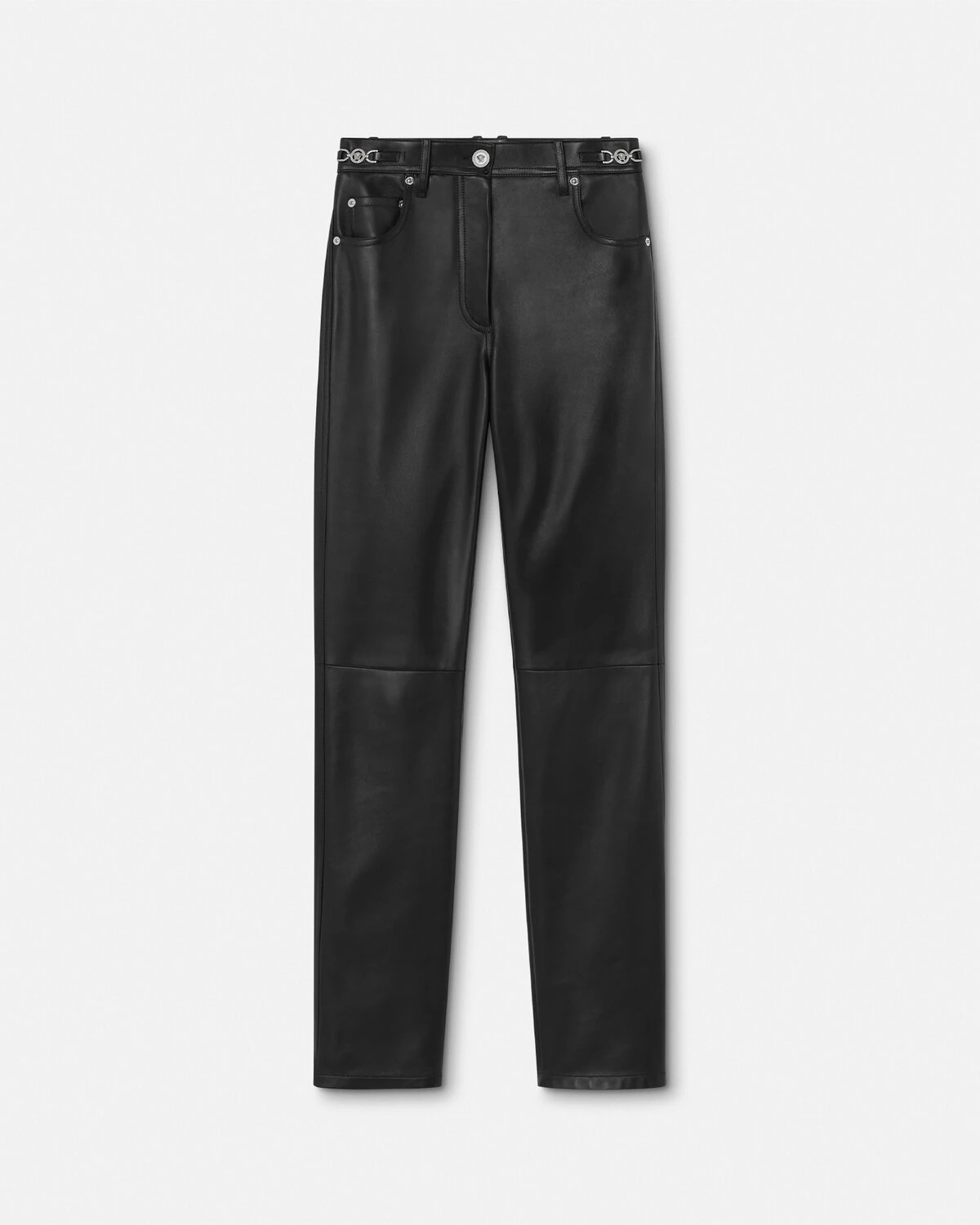 Plongé Leather Straight-Fit Pants - 1