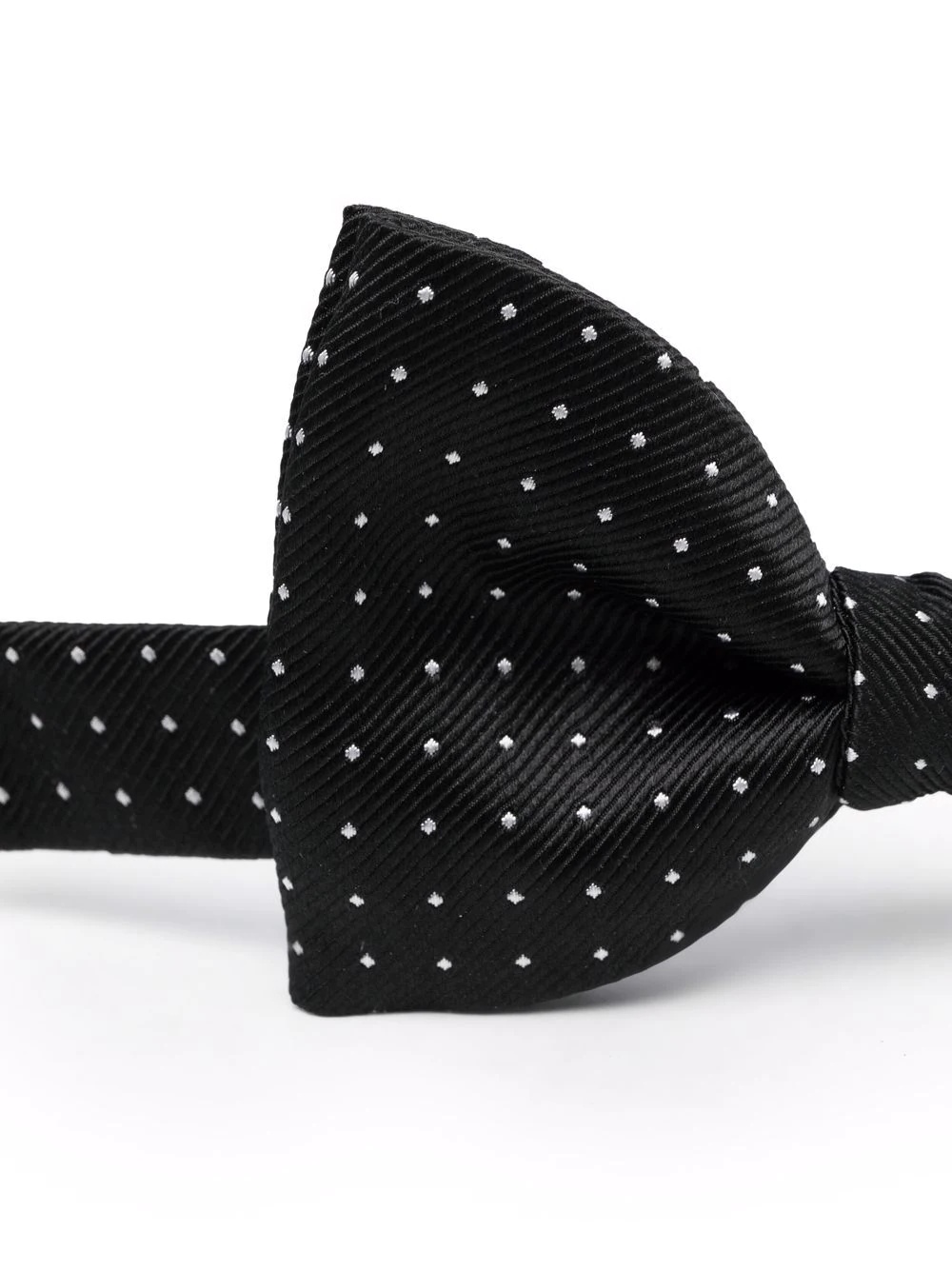 polka-dot silk bow tie - 2