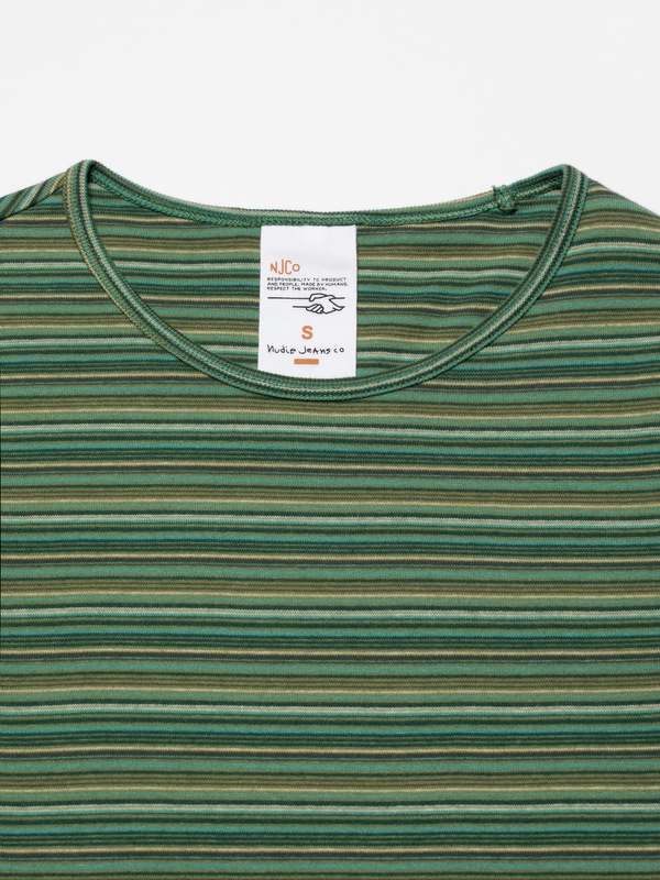 Jessy LS T-Shirt Striped Rib Multi - 4
