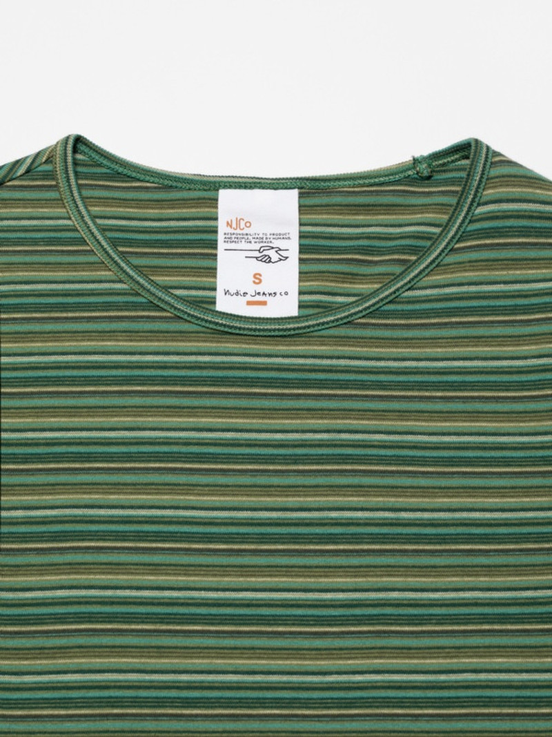 Jessy LS T-Shirt Striped Rib Multi 4