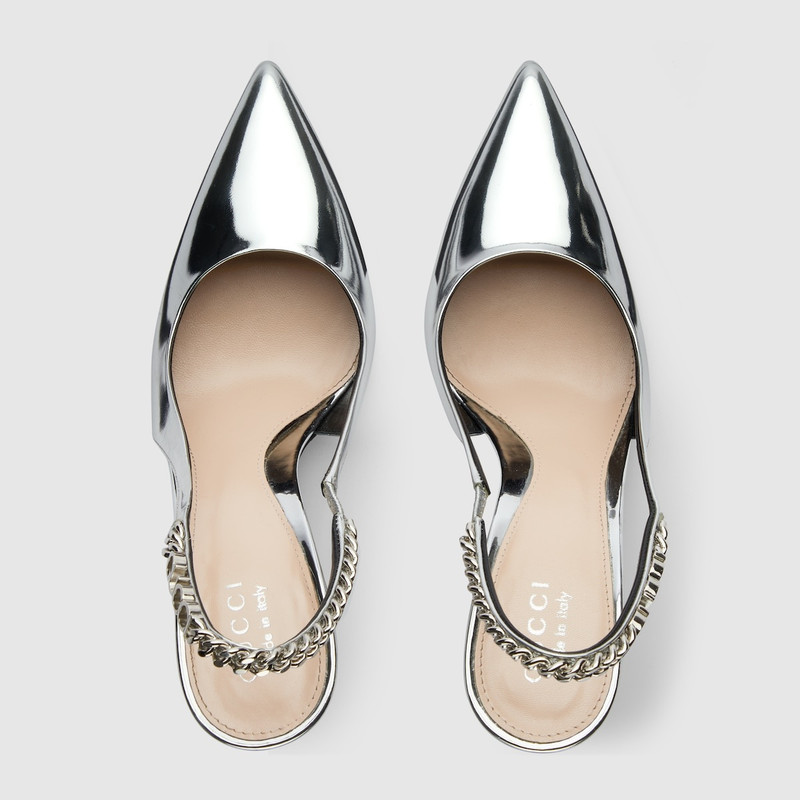 GUCCI Gucci Signoria slingback pump outlook