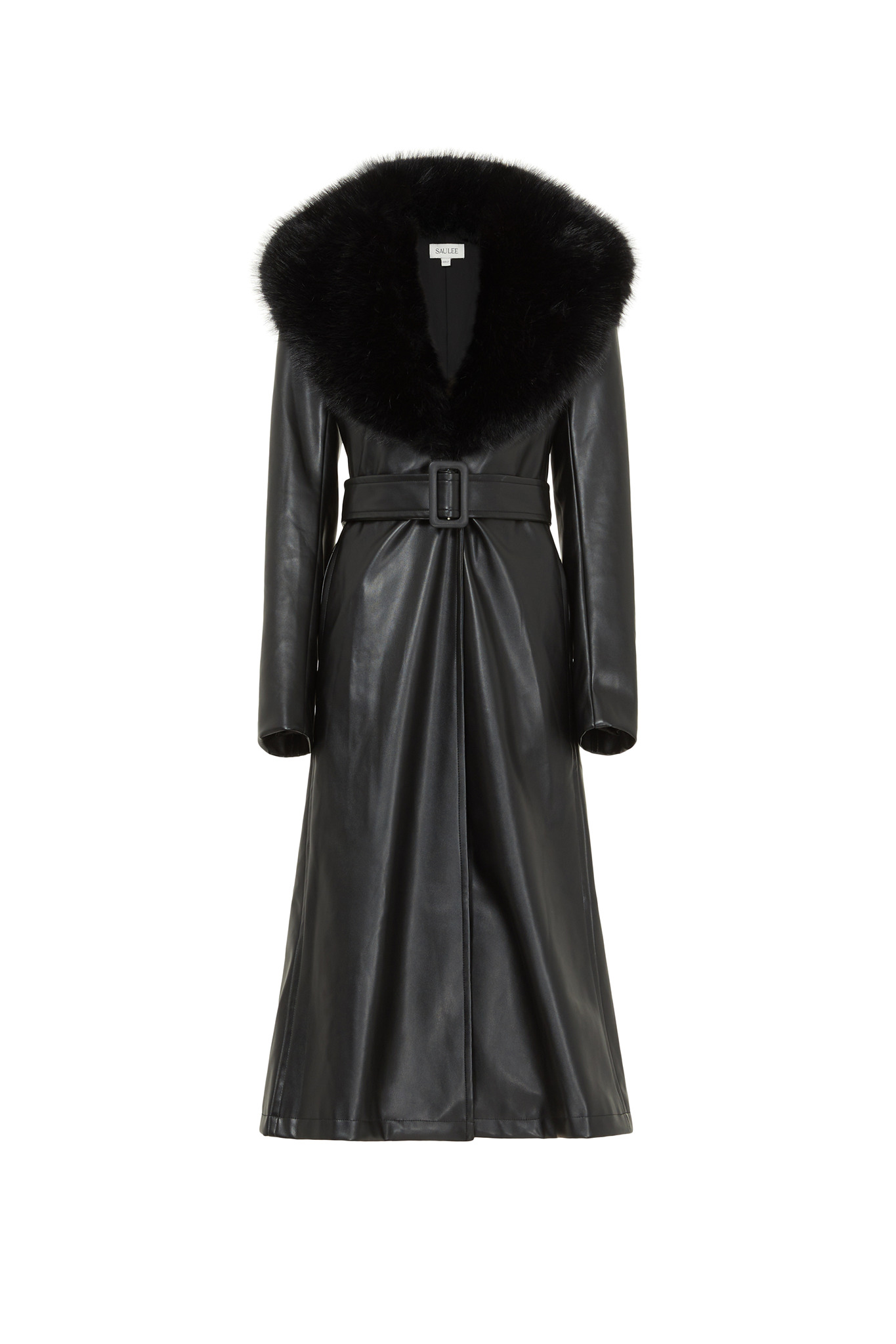 SIMONE FAUX LEATHER COAT - 5