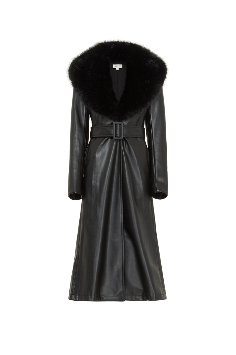SIMONE FAUX LEATHER COAT 5