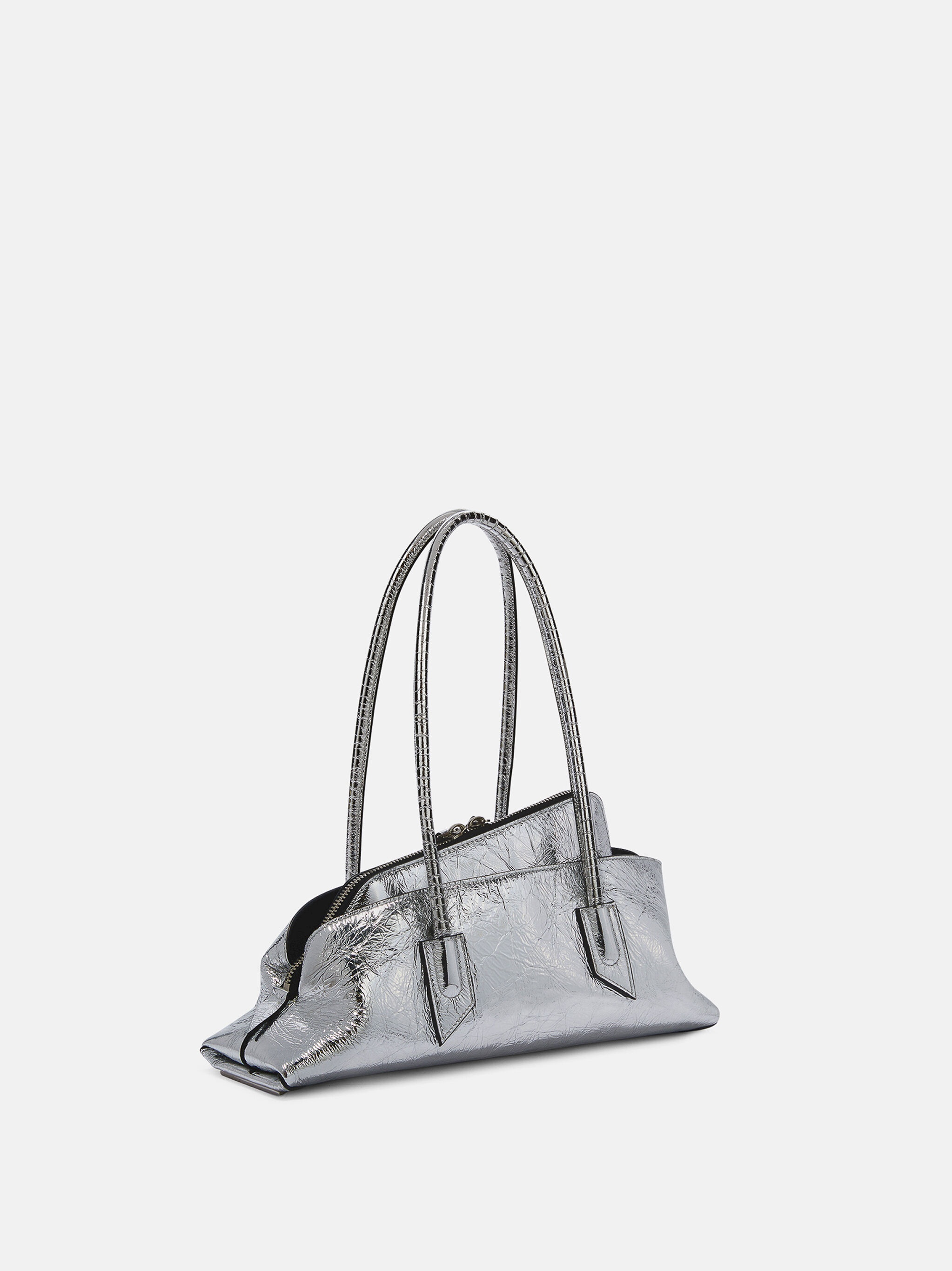 ''LA PASSEGGIATA SMALL'' SILVER TOP HANDLE - 3