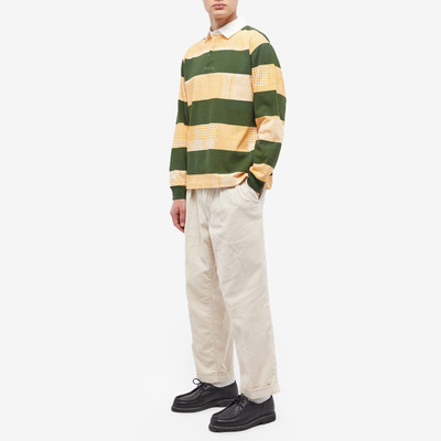 BEAMS PLUS END. x Beams Plus 'Ivy League' Overdye Patchwork Rugby Shirt outlook
