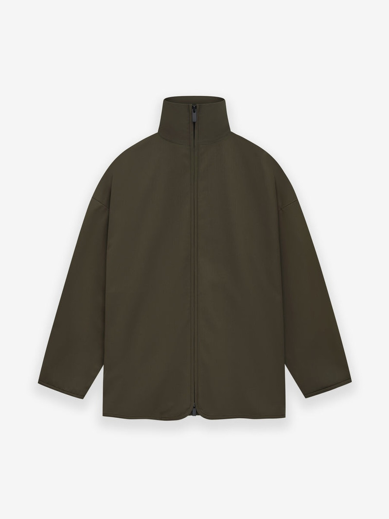 Wool Crepe High Neck Jacket 1