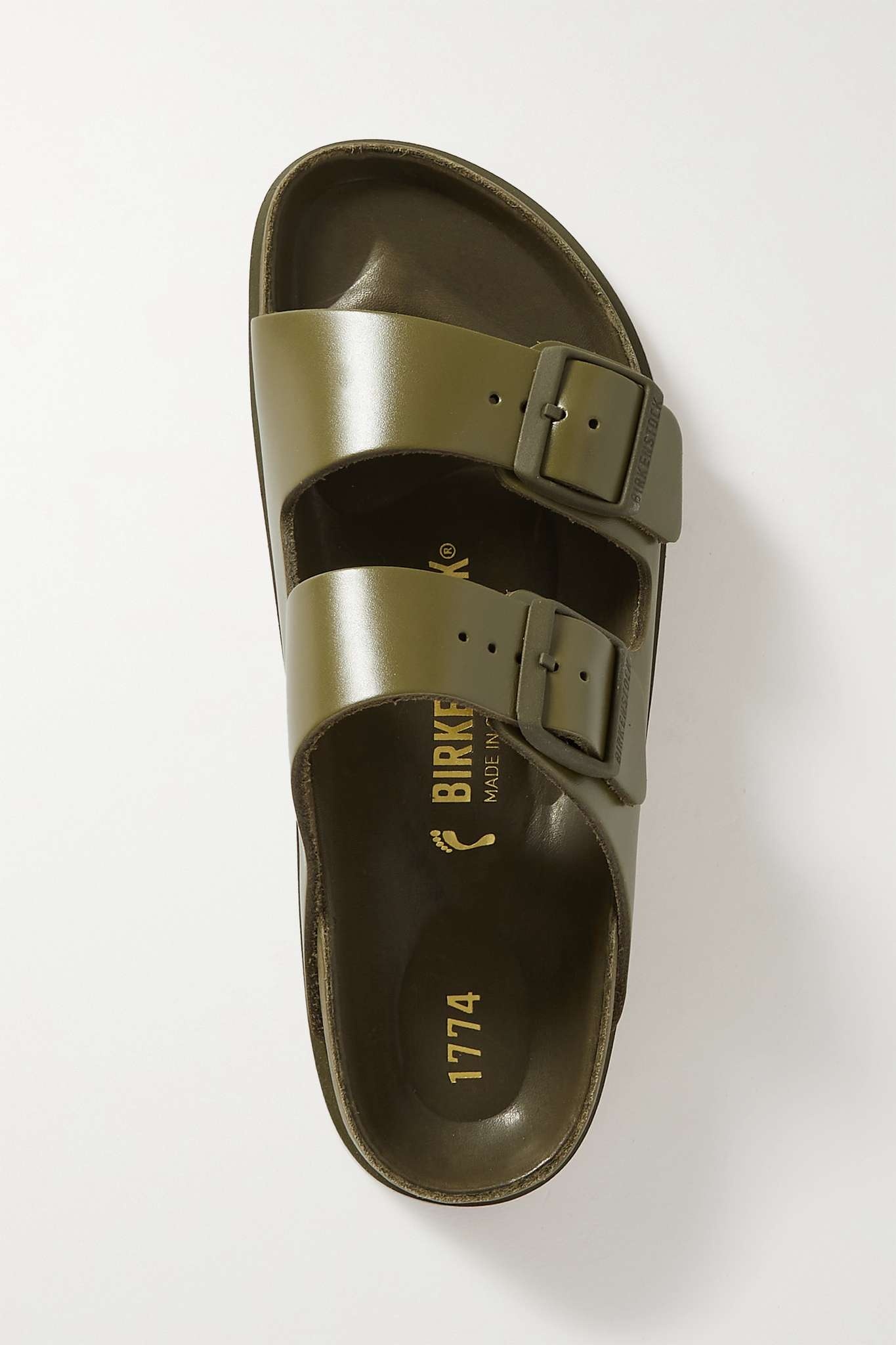 Arizona leather-trimmed canvas sandals - 5