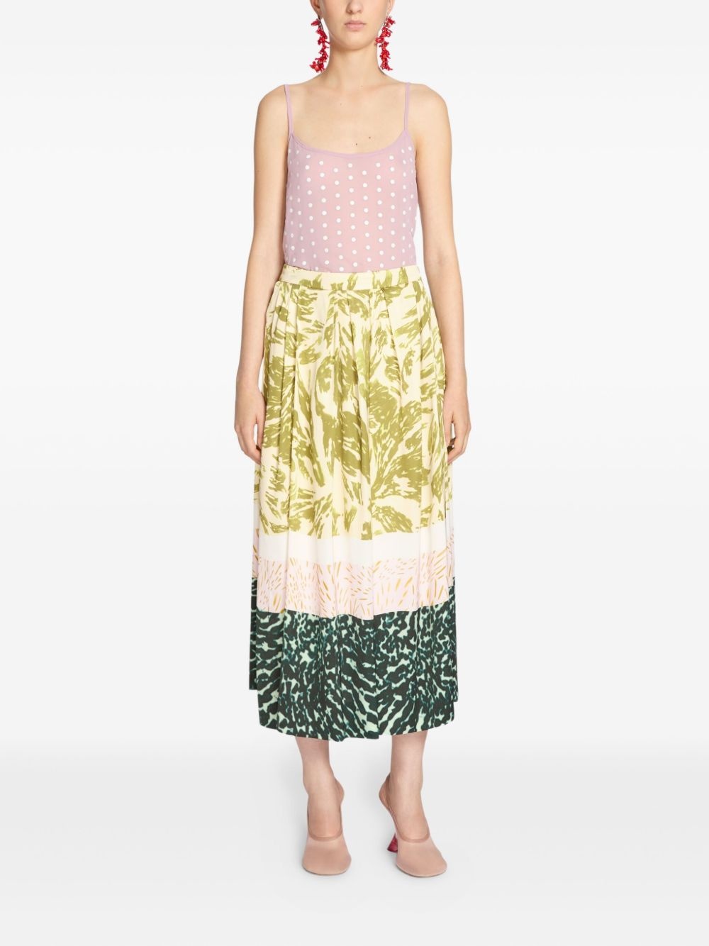 pleated maxi skirt - 2