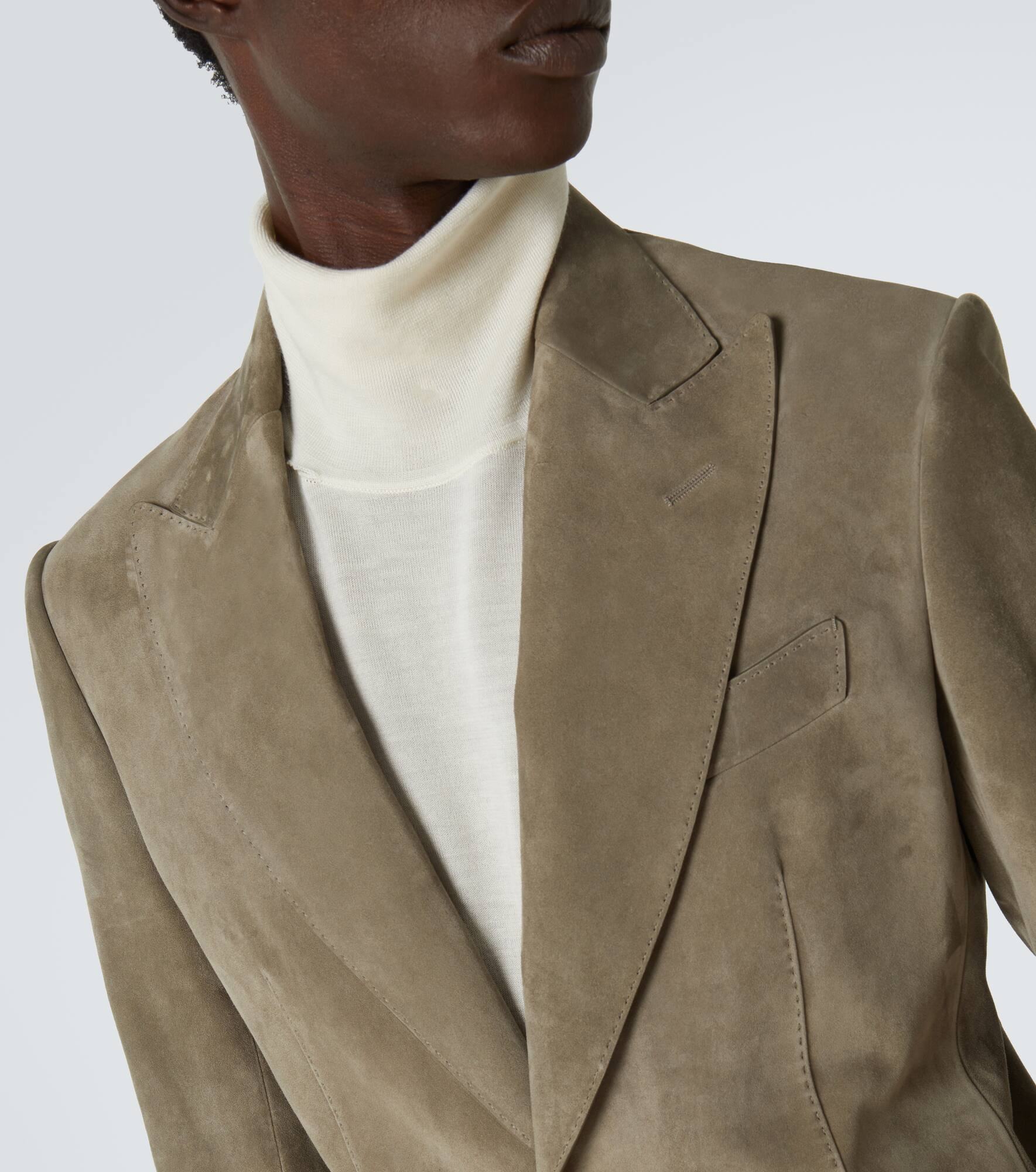 Suede blazer - 5