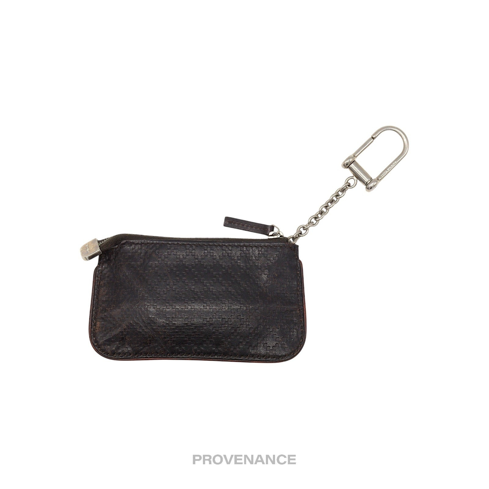 Gucci Key Pouch Cles - Chocolate Diamante Leather - 2