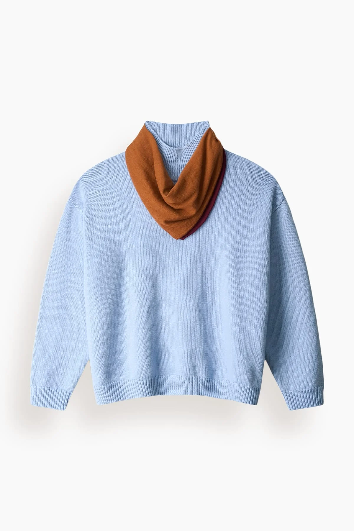 Winston Sweater in Powder Blue Multi - 1