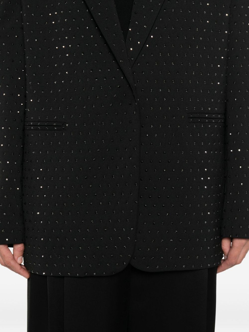 single-breasted crystal-embellished blazer 5