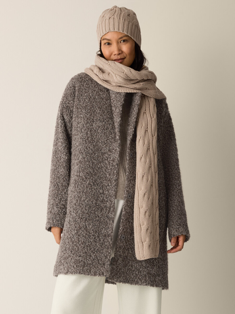 EILEEN FISHER Cotton & Recycled Cashmere Scarf outlook