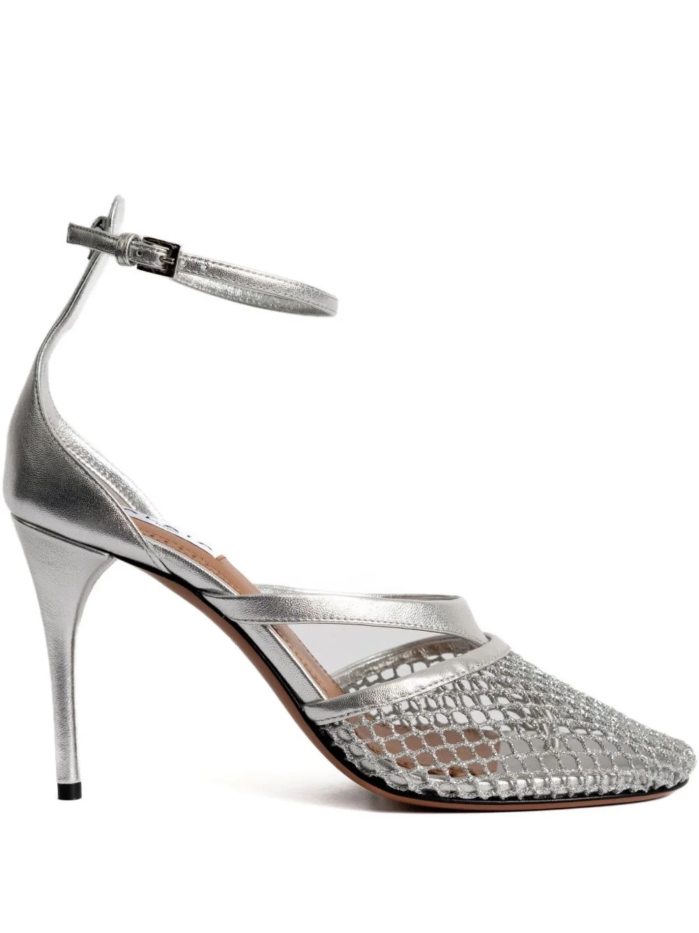90mm Infradito metallic-mesh ankle-strap sandals - 1