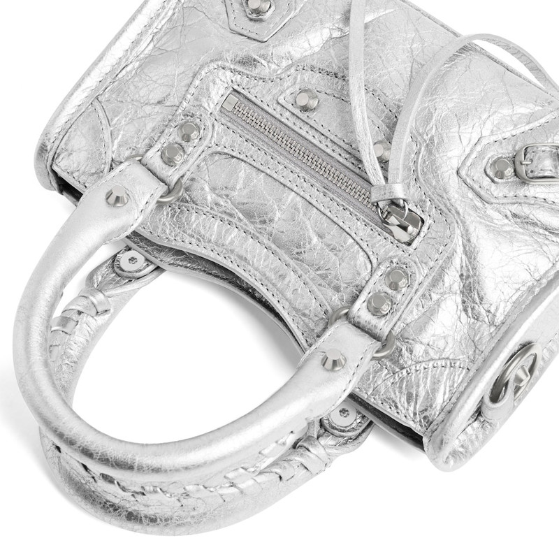 Women's Le City Bag Nano in Silver 6